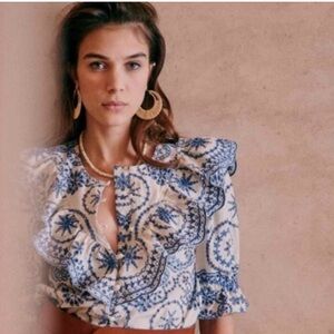 Sézane south blouse. Like new. Size 40